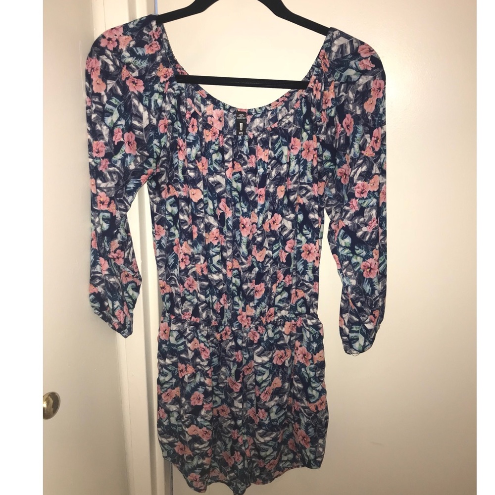 Design Lab Floral Romper View 3